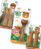 Nylabone Healthy Edibles Natural Dog Chews Long Lasting Roast Beef Flavor Treats for Dogs, Medium/Wolf (2 Count) - Image 12