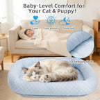 Small dog resting on Nesayver pet cooling mat