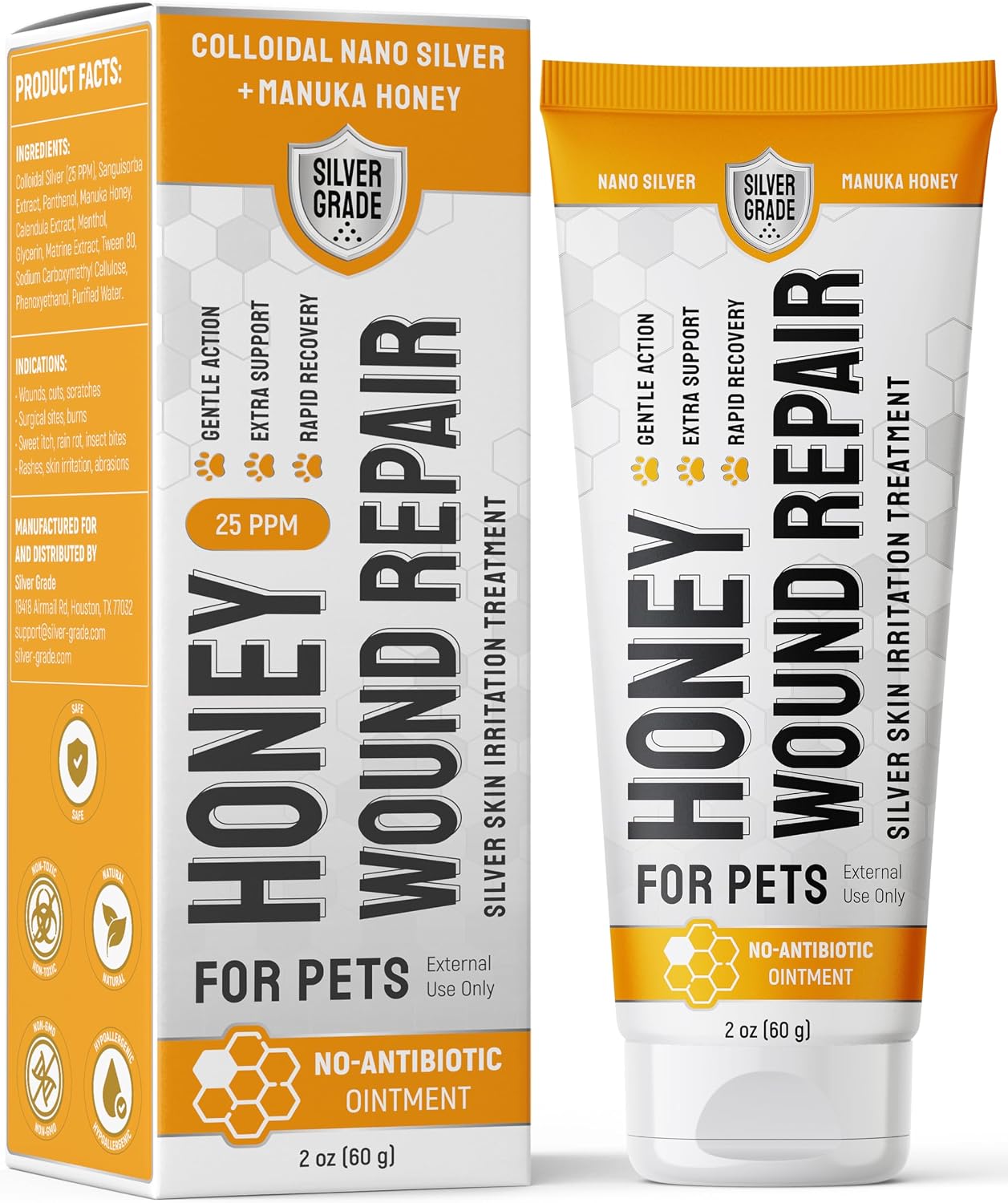 SILVER GRADE Cat Wound Care Spray with Silver - Wounds, Rashes, Hot Spots, Itch, Scratching, Irritation, Bites & Burns - Use a Cat Cone to Prevent Licking - Safe Formula - 4 Oz - Image 9