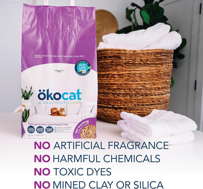 kocat Less Mess Low Tracking Wood Clumping Cat Litter Mini- Pellets, Unscented, 21.5 pounds - Natural Ingredients, Stops Odor, Clumps Solid, 99% Dust Free, Great for Long-Hair Breeds - Image 10