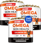 StrellaLab Omega 3 for Dogs - (180Ct) Fish Oil Treats - Allergy & Itch Relief Skin & Coat Supplement - Dry Itchy Skin, Anti Shedding & Hot Spots Treatment - Pet Salmon Oil Chews - Chicken Flavor - Image 15