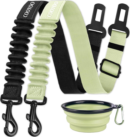 COOYOO Dog Seat Belt, Durability Retractable Dog Car Harness Adjustable Dog Seat Belt for Vehicle Nylon Pet Safety Seat Belts Heavy Duty & Elastic (1 Pack Black) - Image 11