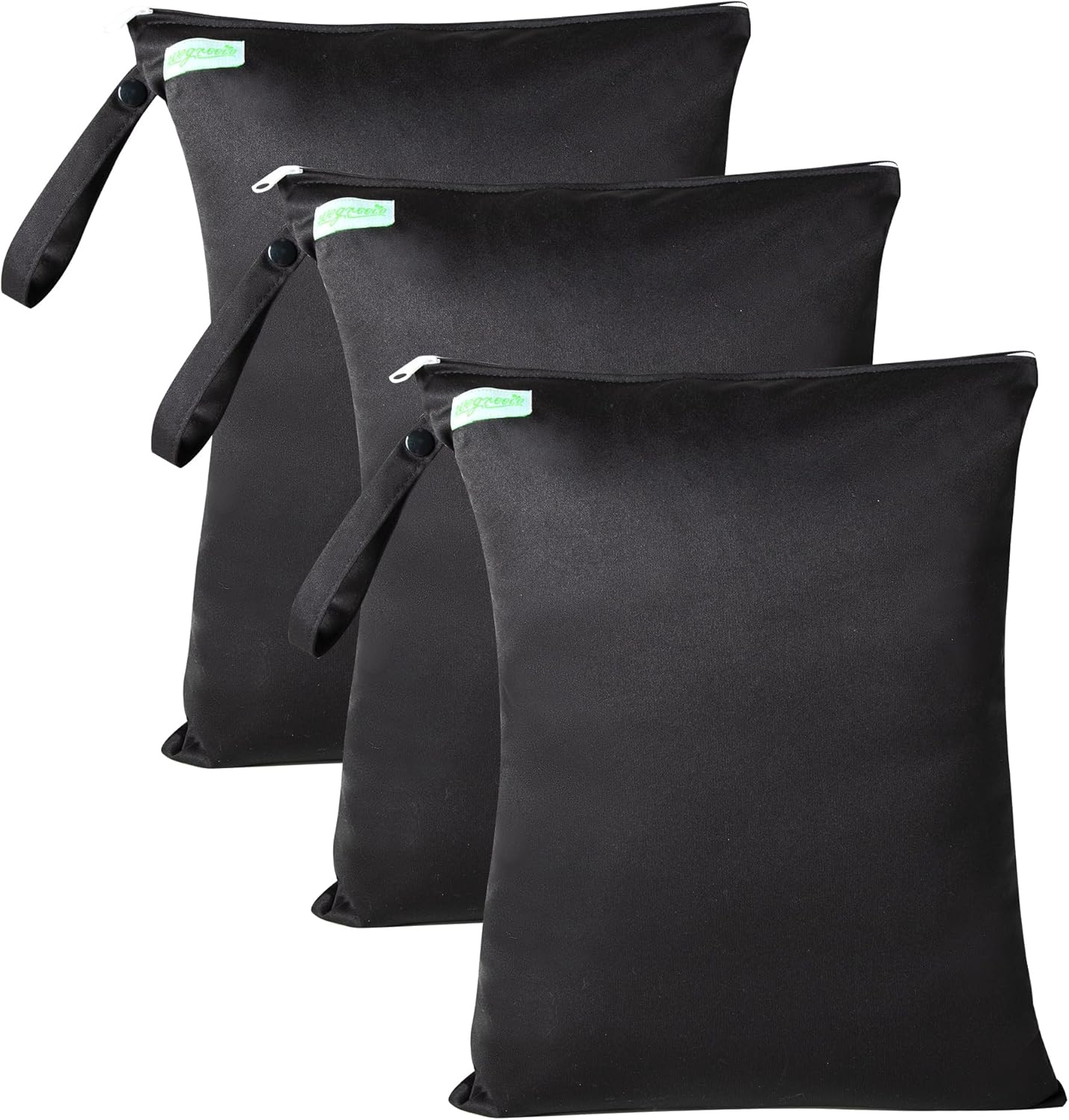 Wegreeco wet dry bag set in black front view