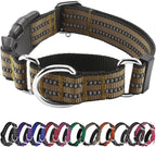 Hikiko Martingale Collar for Dogs Reflective Nylon Dog Collar with Quick Release Buckle Adjustable Training No Slip Dog Collars (Medium, Purple) - Image 14