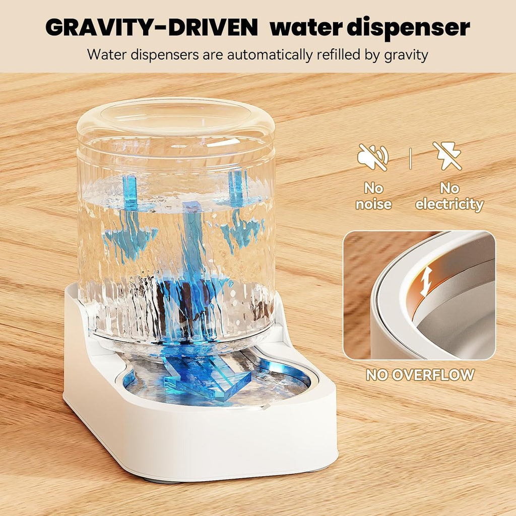 Wide non-slip bottom base structure of the automatic dog waterer