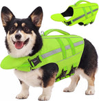 Dog Life Jacket Dog Life Vest for Swimming Boating with Detachable Front Chin Float High Buoyancy Pool Lifesaver Adjustable Reflective Ripstop Pet Preserver with Rescue Handle(Turquoise, 2XL) - Image 12