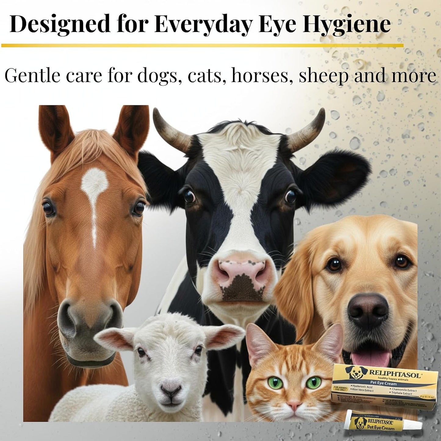 Premium USA imported pet health supplies packaging showing detailed instructions