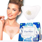 PureSkin chest wrinkle pads front view of product packaging box