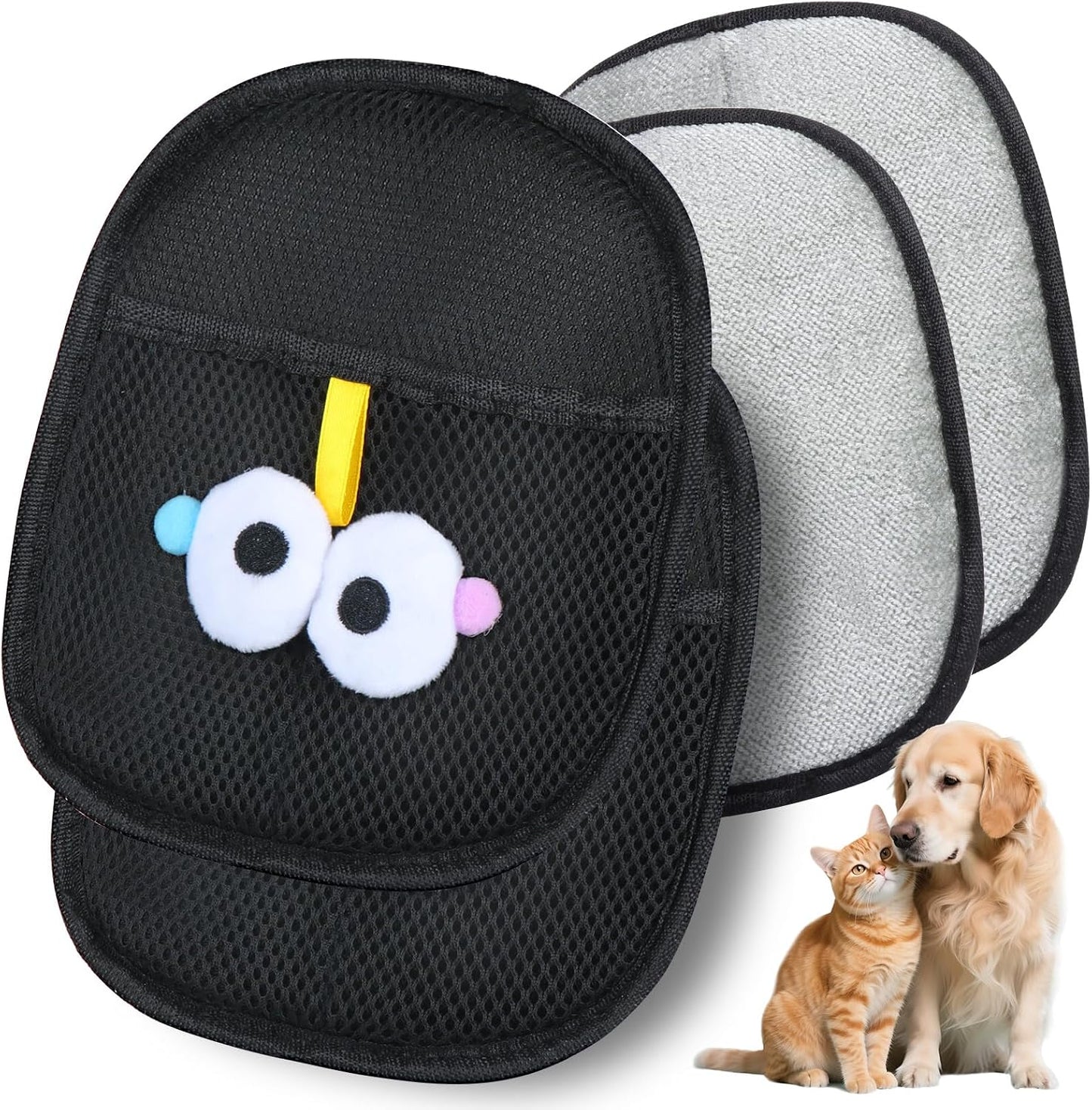 Pet Hair Removal Glove for Cats & Dogs 1PC and Cat & Dog Grooming Gloves for Shedding Brushes 1 Pair, Pet Hair Remover Tool for Clothing, Couch, Carpet, Car Seat, Deshedding Brush & Massage - Image 9