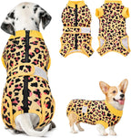 SlowTon Recovery Suit for Dogs - Dog Surgery Suit Female Spay Male Neuter, Dog Surgery Recovery Suit with Zipper, Pet Surgical Onesies Bodysuit Abdominal Wound Bandages (Pink Leopard, S) - Image 9