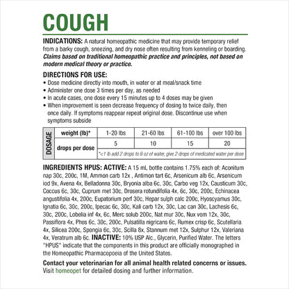 HomeoPet non sedating pet cough medicine application demonstration