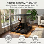 Reinforced stitching on Drounphi chew resistant dog bed