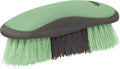 Weaver Equine Dandy Brush in Mint and Gray front view for horse grooming