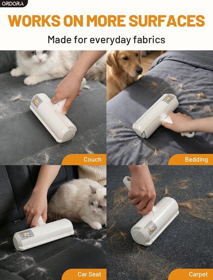 Side profile of Ordora pet hair remover tool