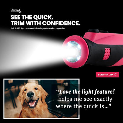 Ergonomic grip of Diamondg cordless dog nail grinder