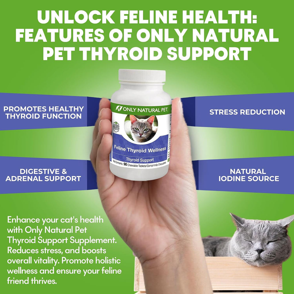 Only Natural Pet thyroid support supplement 90 tablets packaging
