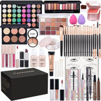 TooAemiS All In One Makeup Kit professional cosmetic set front view showcasing the open eyeshadow palette and brushes.