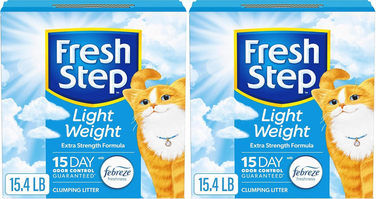 Fresh Step Light Weight Clumping Litter, Extra Strength Formula With Febreze Freshness, 15.4 lb. Box (Package May Vary) - Image 14