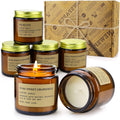 DEYBBY Natural Scented Soy Wax Tealight Candles front view of 12 pack box.