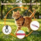 Durable quick-dry cat harness back D-ring