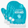 Vitamasques Candy Cane Moisturizing Hand Mask 3 Pack front view packaging