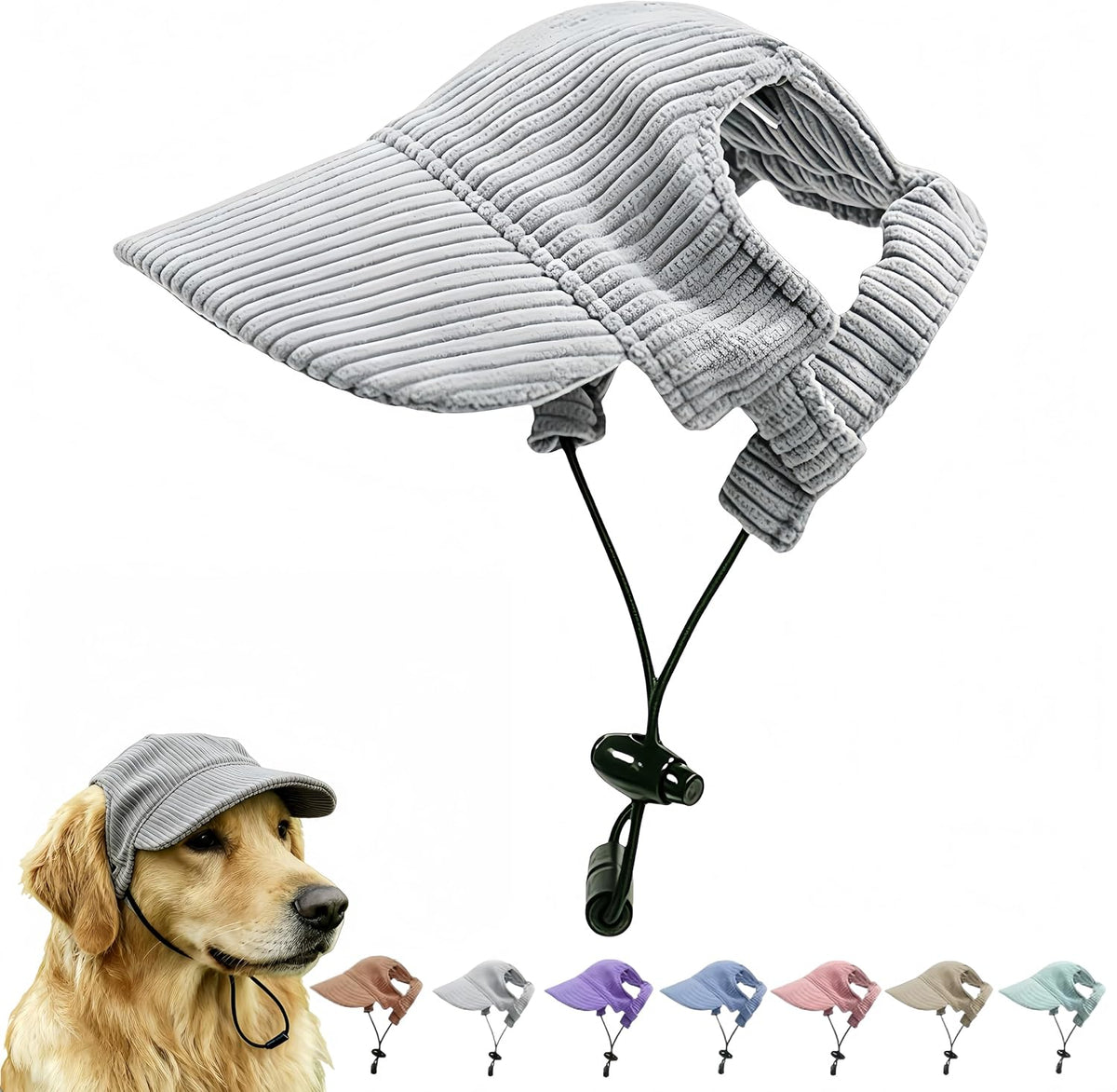 Rear view of Etofixee baseball cap with adjustable chin strap