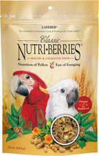 Close up of Lafeber's Classic Nutri-Berries bird food texture and shape