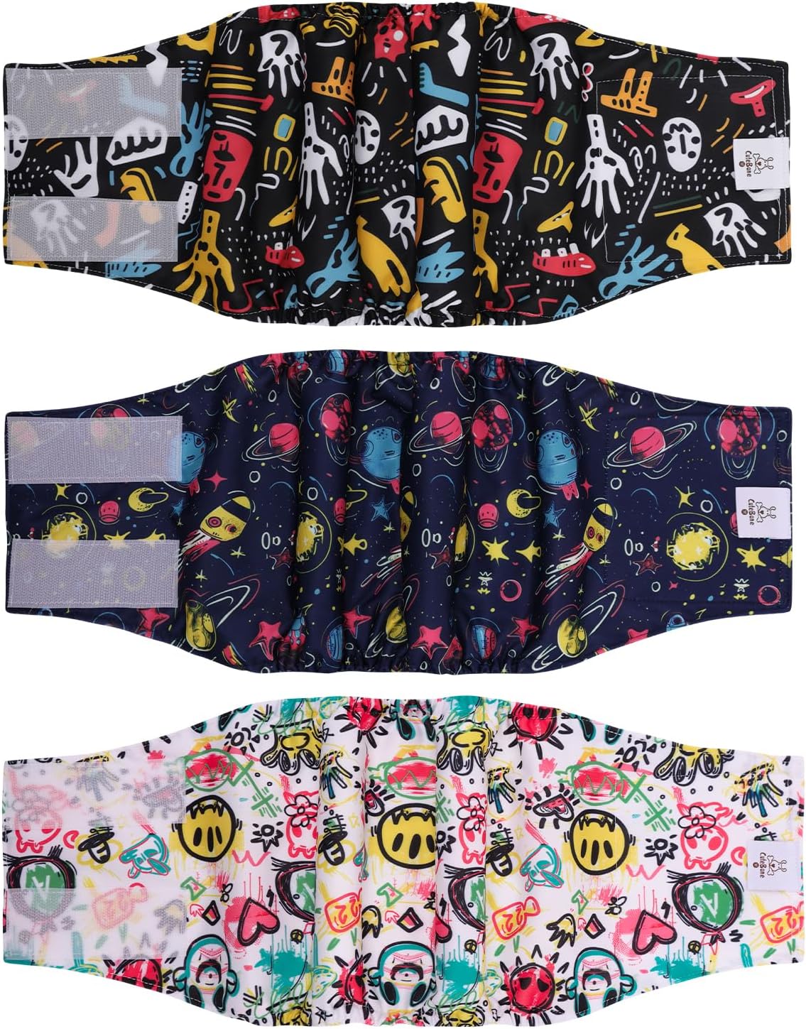 CuteBone Dog Belly Bands for Male Dogs Wraps Washable Doggie Diapers DM07S - Image 13