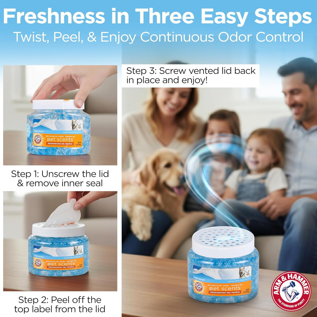 Arm & Hammer premium imported pet safe air care product package back