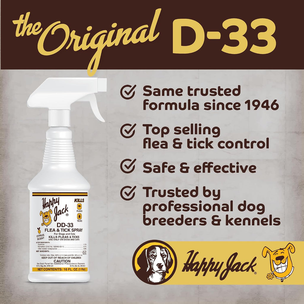 Detailed view of Happy Jack DD-33 formula benefits