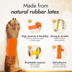 Close up of Qpets self adhesive bandage texture