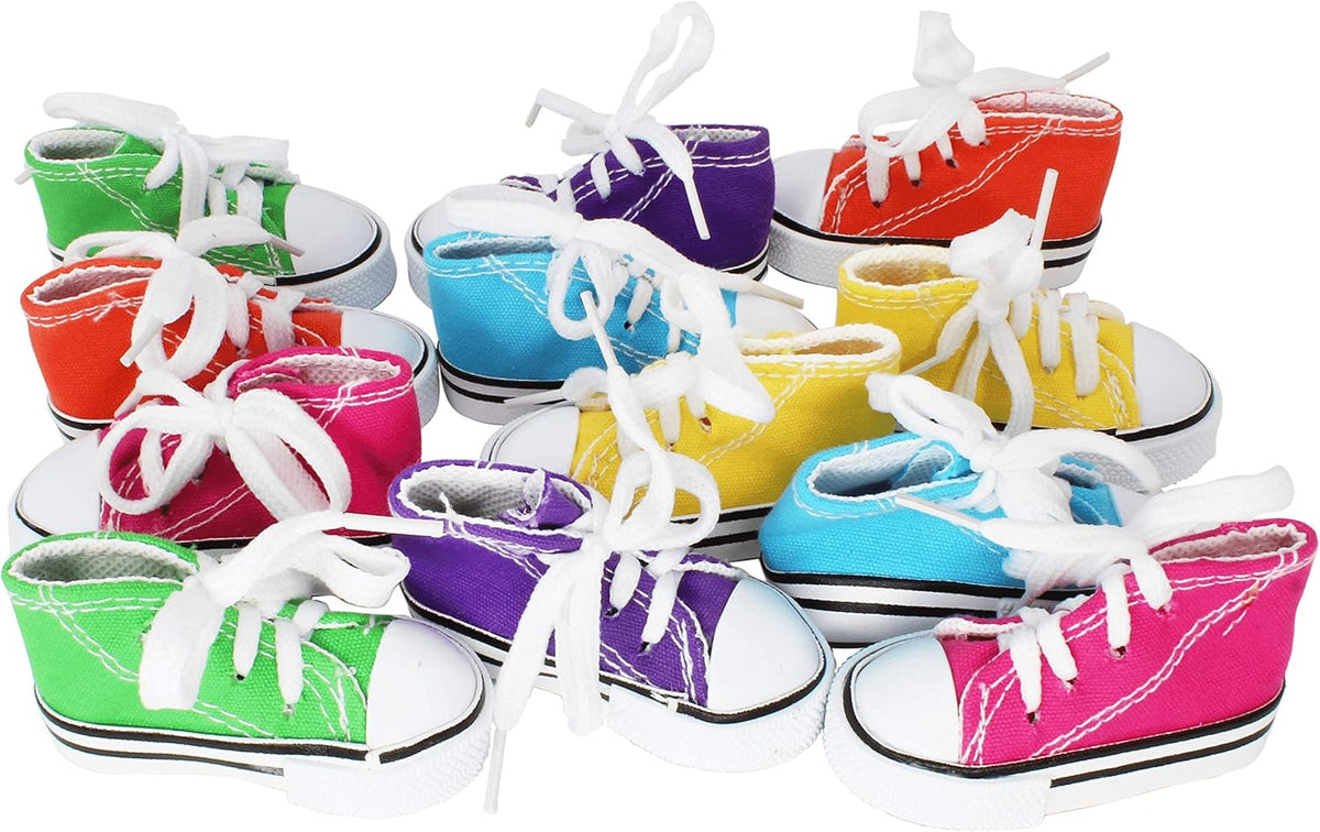 Packaging of Bonka Bird Toys 6 Mini Sneakers authentic USA import