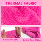 Side view of a tiny puppy wearing the extra extra small pink thermal fleece pet coat.