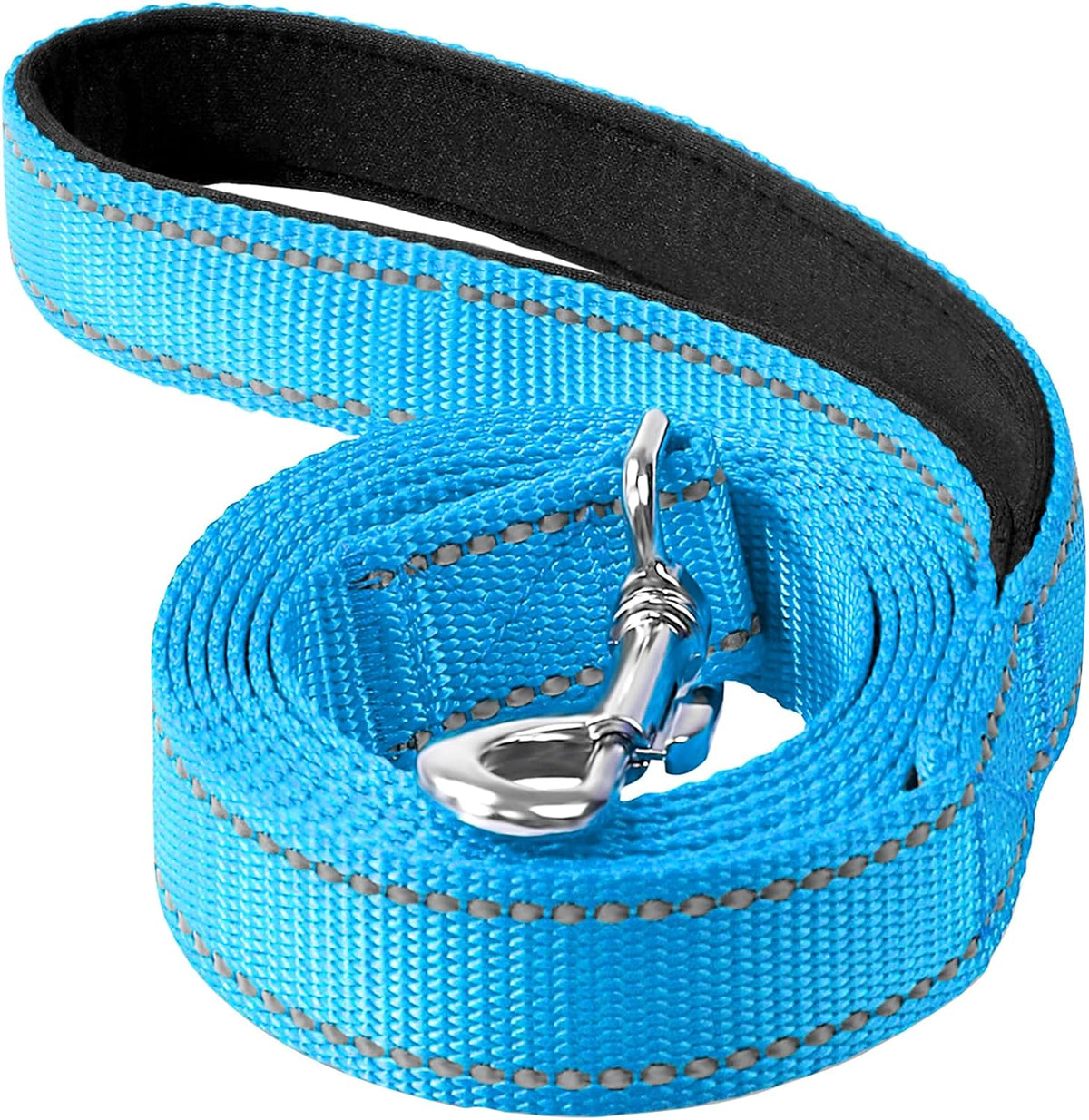 Reflective Dog Leash 6ft Soft Padded Handle Nylon Lead for Small & Medium Dogs, Durable Walking Training Leash for Night Safety (Turquoise,3/4Inch Wide) - Image 12
