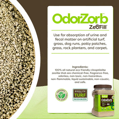 Zeofill odor absorbing granules for artificial turf