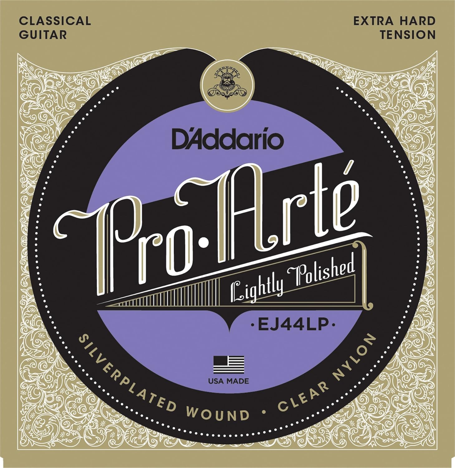 D'Addario Guitar Strings - Pro-Arte Classical Guitar Strings - EJ45LP - Nylon Guitar Strings - Silver Plated Wrap, Composite Core, Clear Nylon Trebles - Lightly Polished, Normal Tension - Image 8