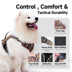 Lulupet heavy duty military style dog vest side profile