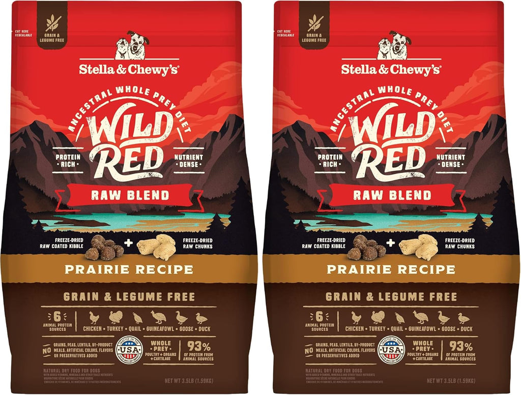 Stella & Chewy's Wild Red Raw Blend Kibble - Premium Freeze-Dried Raw Coated Dog Food - Perfect For Picky Eaters - High Protein Grain Free with 6 Poultry Sources - 3.5lb Bag - Image 9