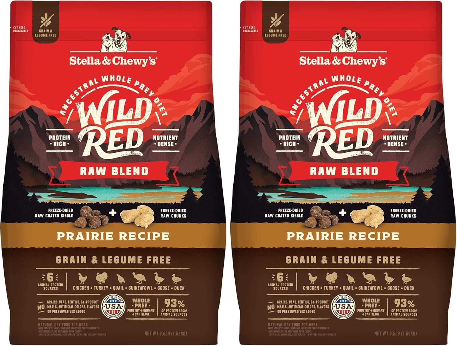 Stella & Chewy's Wild Red Raw Blend Kibble - Premium Freeze-Dried Raw Coated Dog Food - Perfect For Picky Eaters - High Protein Grain Free with 6 Poultry Sources - 3.5lb Bag - Image 9