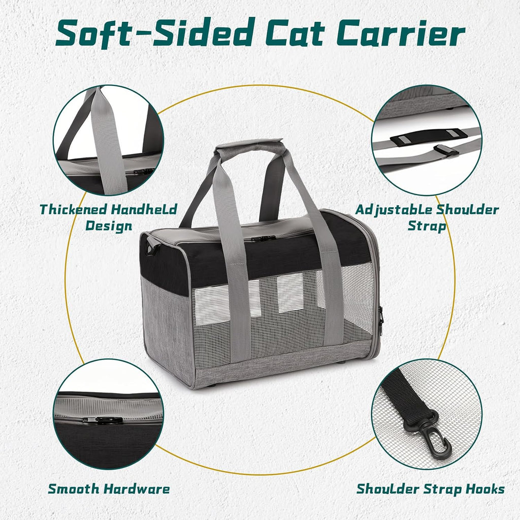 Small animal carrier bag showing dual carrying handles