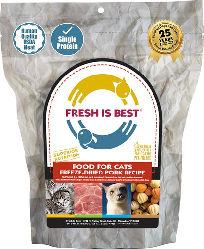 Fresh Is Best Chicken Freeze Dried Cat Food - Raw Cat Food for Kittens & Adult Felines - High-Protein Freeze Dried Raw Chicken in Resealable Zipper Bag - Made in the USA - 8 oz - Image 15