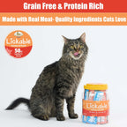 Fieldcrest Farms Lickable Cat Treats, 50 Count Variety Pack | Chicken, Tuna, Duck, Salmon, Thick & Protein-Rich Squeeze Tubes, With Taurine, Grain Free, 6 Calories Per Tube - Image 9