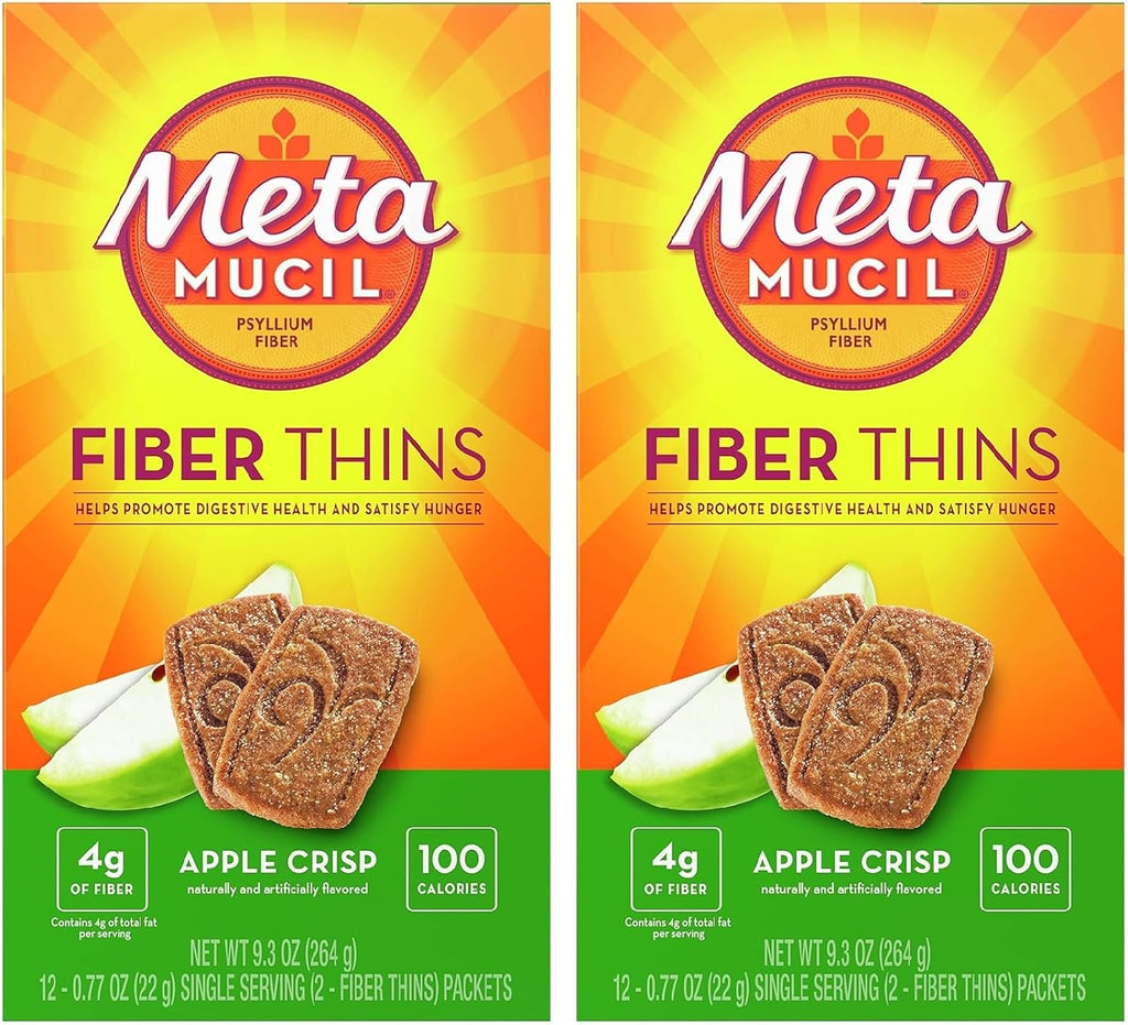 Metamucil, Fiber Thins, Daily Psyllium Husk Fiber Supplement, Supports Digestive Health and Satisfies Hunger, Chocolate Flavor, 48 Total Servings (4 Packs of 12) - Image 6