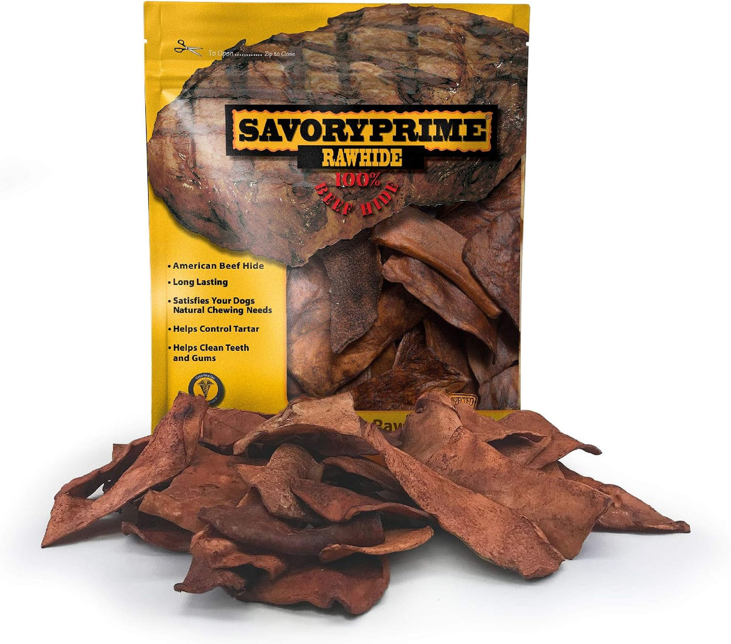 Premium low fat dental chew treats for dogs to control tartar and plaque.