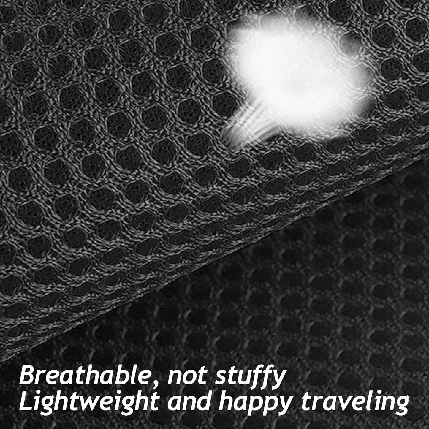 Breathable soft mesh cat harness and leash set back view