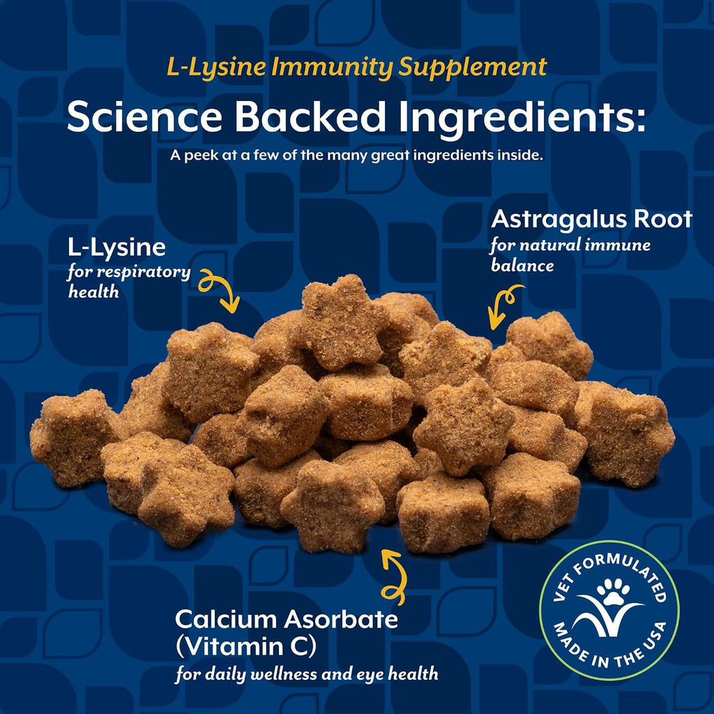 NaturVet L-Lysine Immune Support Plus Antioxidants Cat Supplement - Helps Support Eye Health, Immune System for Cats - Includes Amino Acids - 60 Ct. Soft Chews, 30-Day Supply - Image 5