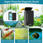 Hygger magnetic fish tank cleaner with interchangeable stainless steel and plastic blades