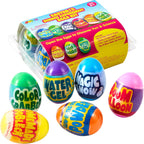 JOYIN Prefilled Easter Eggs with science experiment toys front view package