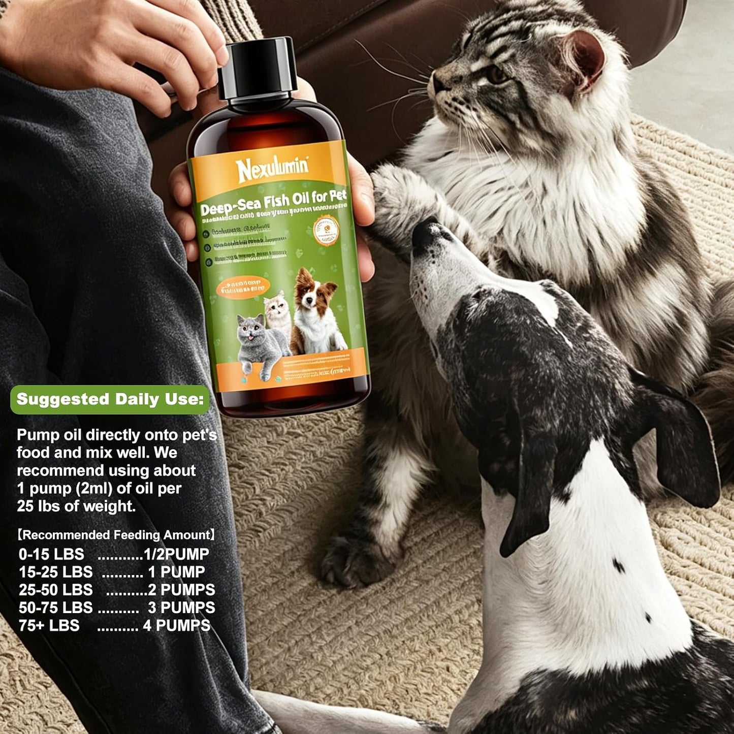 Nexulumin anti inflammatory salmon oil for senior pet health and cognitive support