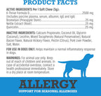 Natural grain free canine blood protein supplement soft chews for seasonal itch relief